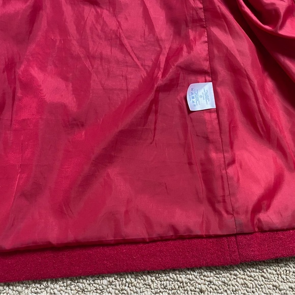 Lands’ end berry red wool jacket - women 8 / m - Landsend - Picture 4 of 7
